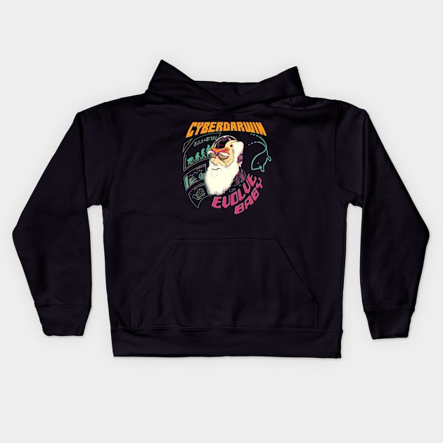 CyberDarwin - Evolve Baby Kids Hoodie by Lima's